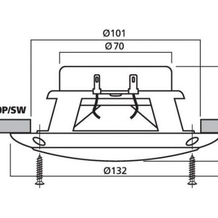 SPE-110P/SW - Głośnik do montażu wpustowego