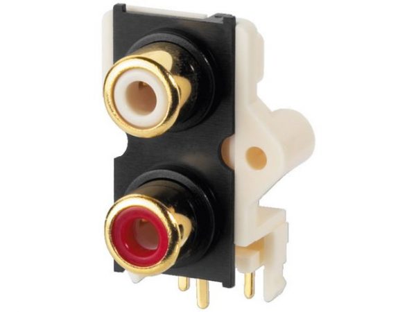 T-720G - Gniazda montażowe RCA do lutowania