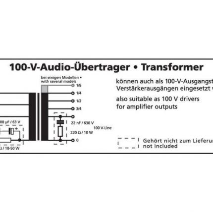 TR-1010LC - Transformator 100V audio