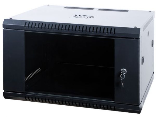 X SZAFA 6U/SW - Szafa naścienna rack 6U na urządzenia 482mm (19").