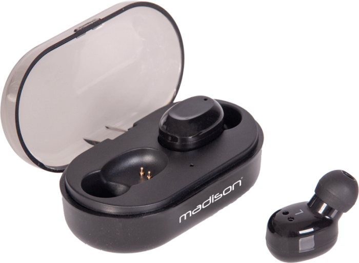 Madison – Słuchawki dokanałowe Bluetooth Stereo Madison ETWS150-BK 10
