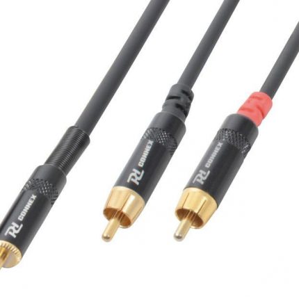 PD Connex – Kabel mini Jack 3,5 Stereo- 2x Cinch RCA męski 1,5m 2
