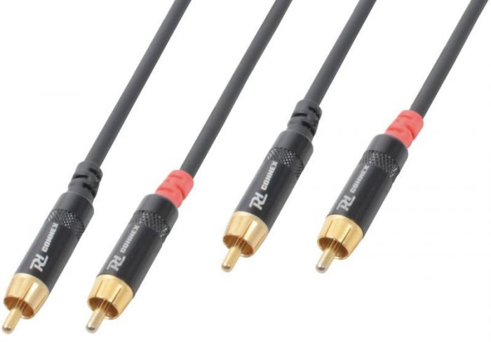 PD Connex – Kabel sygnałowy 2x RCA Męki – 2x RCA Męski 3m 8
