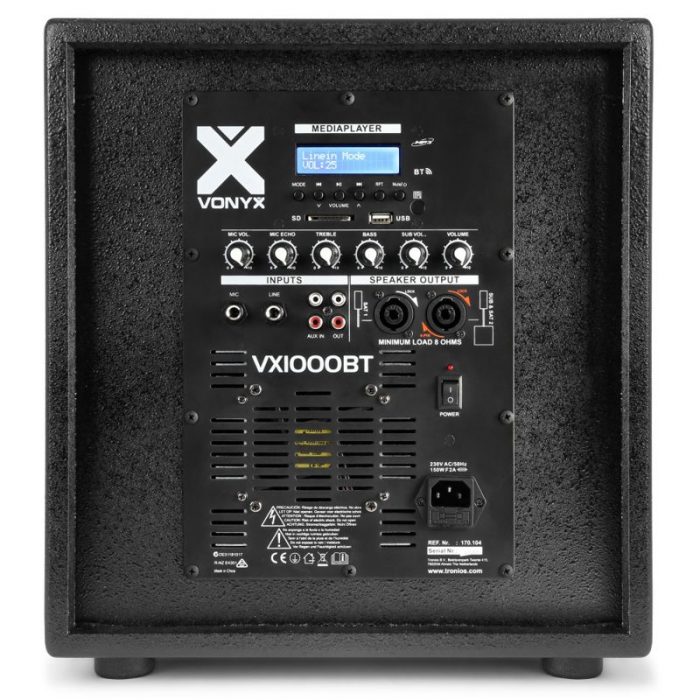 VONYX – Zestaw nagłośnieniowy Vonyx VX1000BT 13