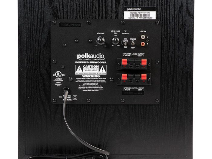 POLK AUDIO – PSW 10E Subwoofer 10