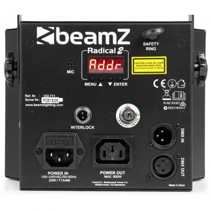 BeamZ – Efekt świetlny BeamZ Radical II derby + laser +  stroboskop 10