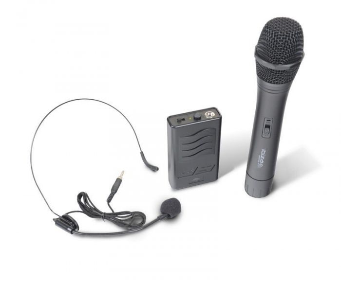 Ibiza Sound – Bezprzewodowy zestaw mikrofonowy Ibiza VHF2H 11