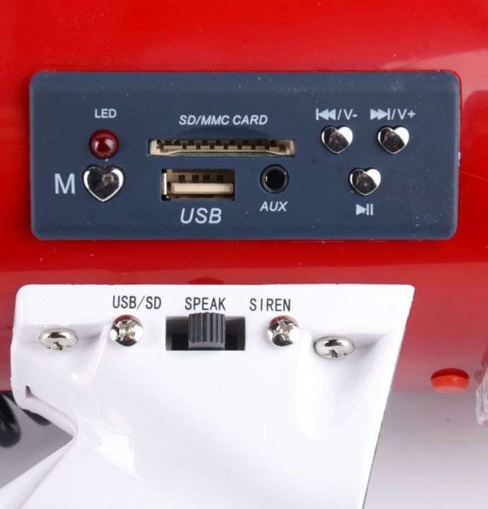 LTC-Audio – Mocny MEGAFON z USB/SD i Syreną – MEGA60USB 10
