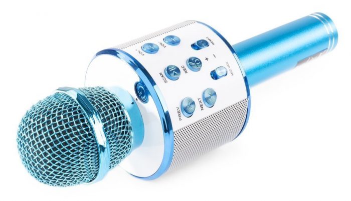 MAX – Mikrofon karaoke z głośnikami BT MP3 MAX KM01 niebieski 13