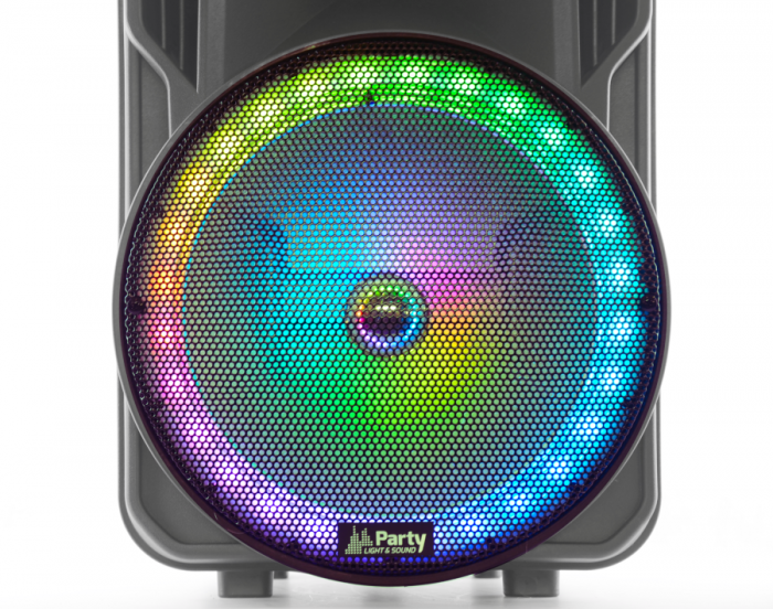 Party Light&Sound – Kolumna mobilna LED 15”/38cm USB BT MIC FM PARTY-15RGB 13