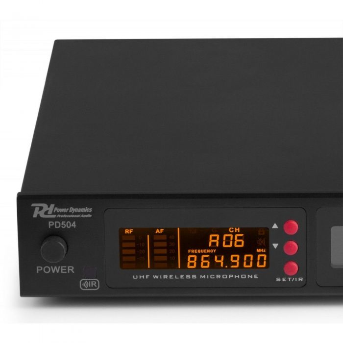 Power Dynamics – Zestaw mikrofonów bezprzewodowych UHF 4x bodypack PD504B 14