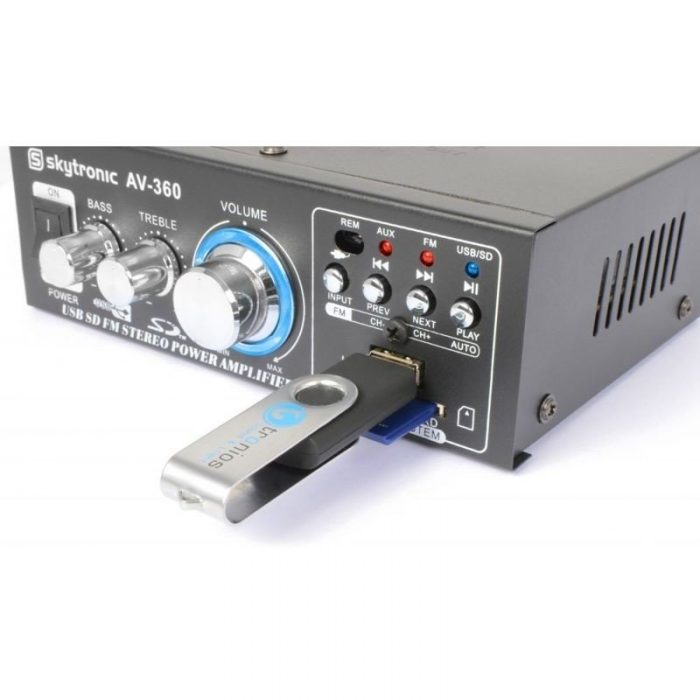 Skytronic – Wzmacniacz SkyTronic AV360 z FM USB SD 10