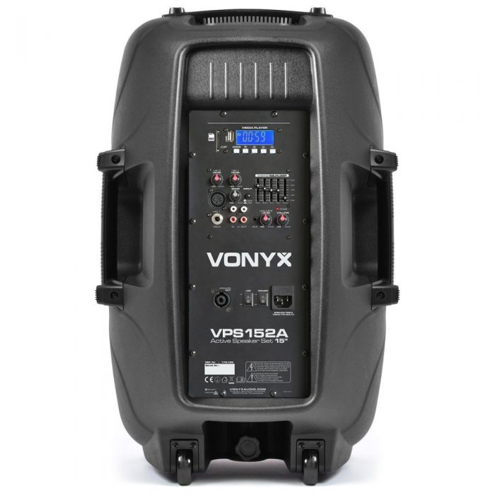 VONYX – Aktywny zestaw kolumn Vonyx VPS152A 1000 W + statywy + mikrofon 12