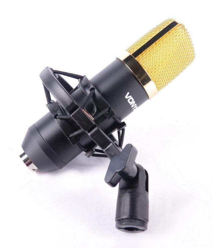 VONYX – Mikrofon pojemnościowy Vonyx CM400B Studio czarno złoty 12