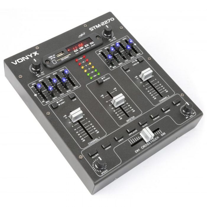 4-kanałowy Mixer Sound Effects SkyTec STM2270 SD/USB/MP3/BT.