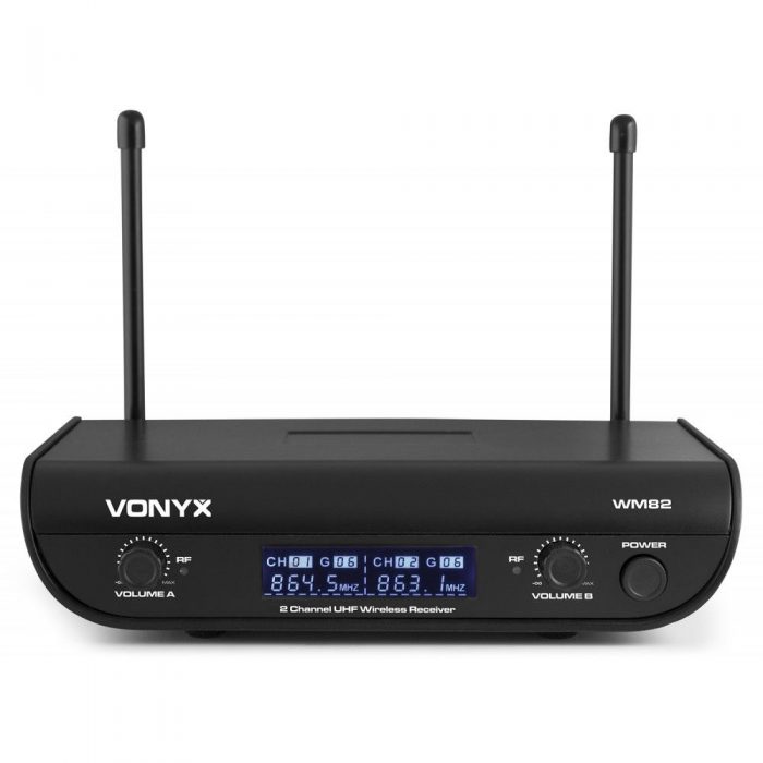 VONYX – Zestaw mikrofonów bezprzewodowych UHF 2x doręczny Vonyx WM82 10