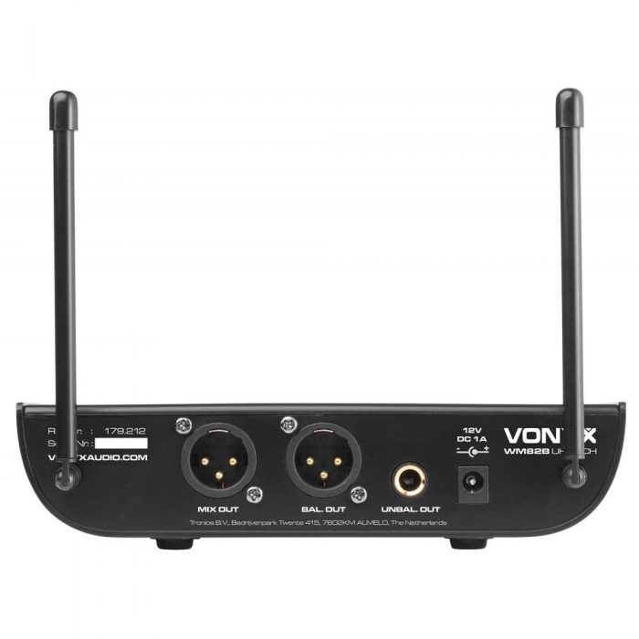 VONYX – Zestaw mikrofonów bezprzewodowych UHF 2x doręczny Vonyx WM82 11