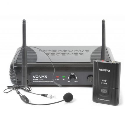 VONYX – Zestaw z mikrofonem nagłownym oraz bodypackiem Vonyx STWM711H