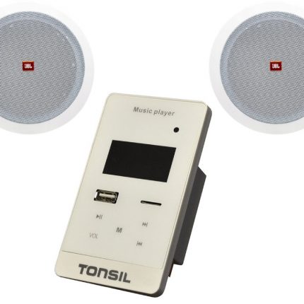 Głośniki sufitowe JBL Stage + Odtwarzacz ścienny Tonsil WS-35FM USB Bluetooth 2