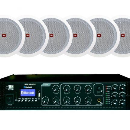 Głośniki sufitowe JBL Stage 100V + Wzmacniacz RH SOUND ST-2120BC