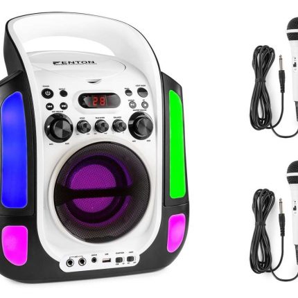 FENTON – Karaoke system z CD i 2 mikrofonami SBS30W 3