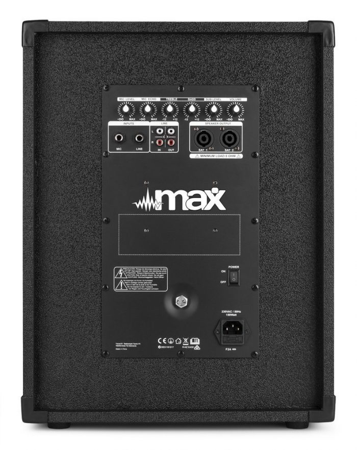 MAX – Aktywny zestaw nagłośnieniowy 12” MX700 2.1 11