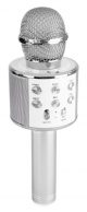 MAX – Mikrofon karaoke KM01 z wbudowanymi głośnikami BT/ MP3 srebrny 21