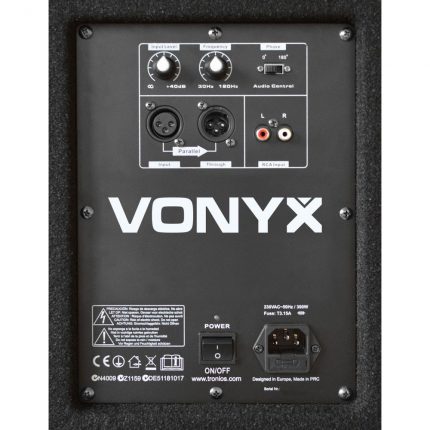 VONYX – Subwoofer aktywny Vonyx SWA15 600W 15″ 3