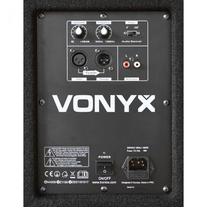 VONYX – Subwoofer aktywny Vonyx SWA15 600W 15″ 9