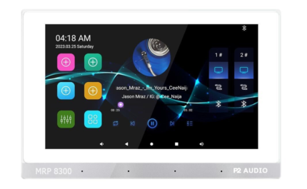 Dexon MRP 8300 - Dwustrefowy odtwarzacz ścienny ze wzmacniaczem biały