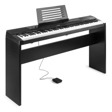 MAX – Pianino cyfrowe MAX KB6W z 88 klawiszami i statywem 3