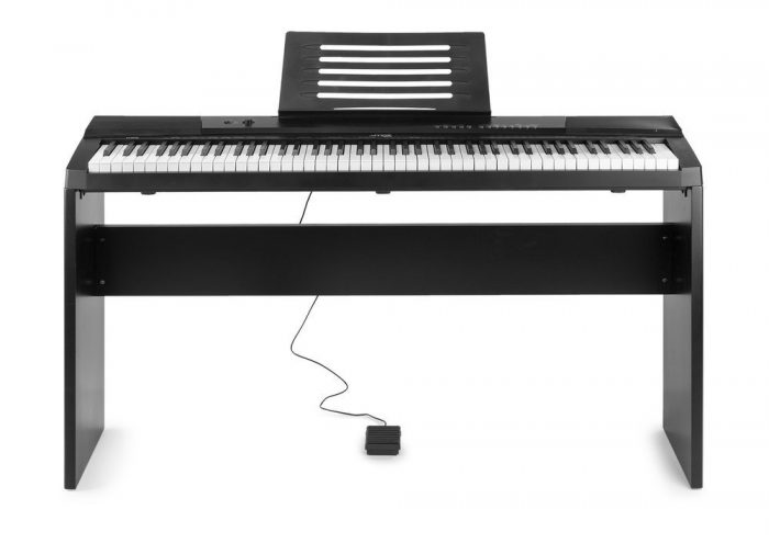 MAX – Pianino cyfrowe MAX KB6W z 88 klawiszami i statywem 10