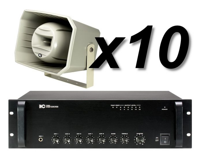 ITC Audio T-710K x10 + T-550 – Nagłośnienie stadionu/orlika 8