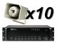 ITC Audio T-710K x10 + T-550 – Nagłośnienie stadionu/orlika 10