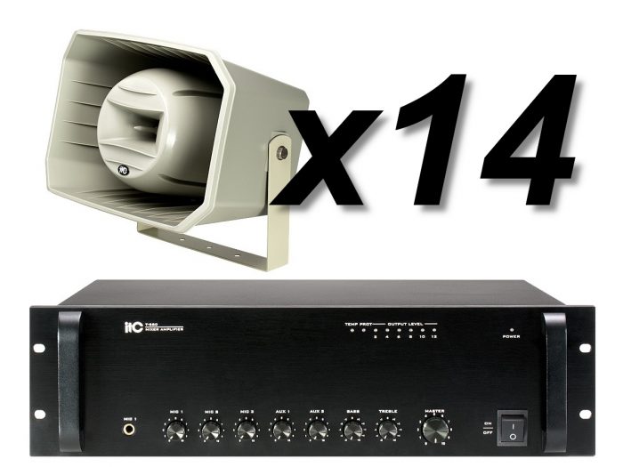 ITC Audio T-710K x14 + T-650 – Nagłośnienie stadionu/orlika 8