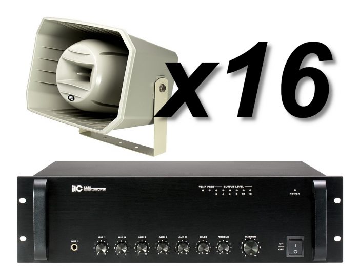 ITC Audio T-710K x16 + T-650 – Nagłośnienie stadionu/orlika 8
