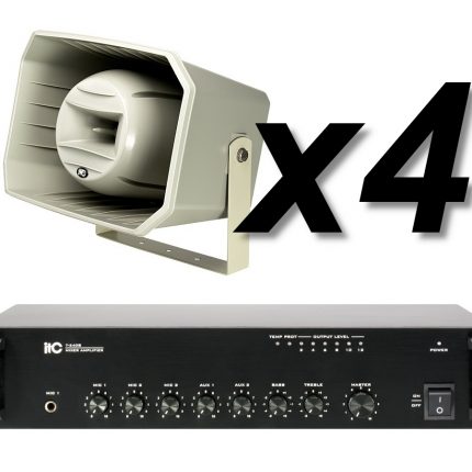 ITC Audio T-710K x4 + T-240B – Nagłośnienie orlika