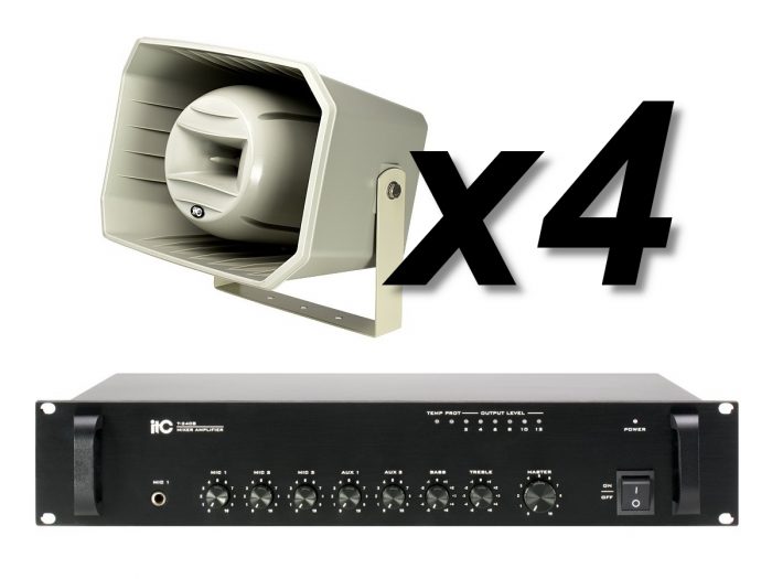 ITC Audio T-710K x4 + T-240B – Nagłośnienie orlika 8