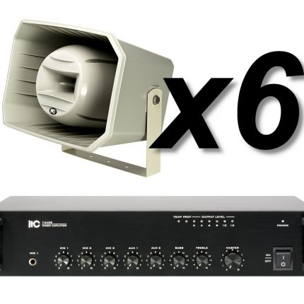 ITC Audio T-710K x6 + T-240B – Nagłośnienie orlika