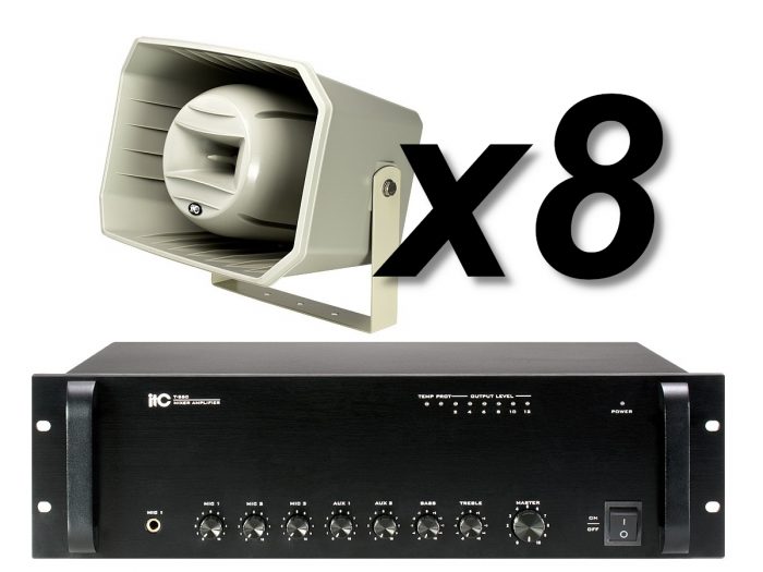 ITC Audio T-710K x8 + T-550 – Nagłośnienie stadionu/orlika 8