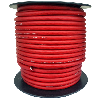 4Connect czerwony kabel zasilający 20 mm2 2
