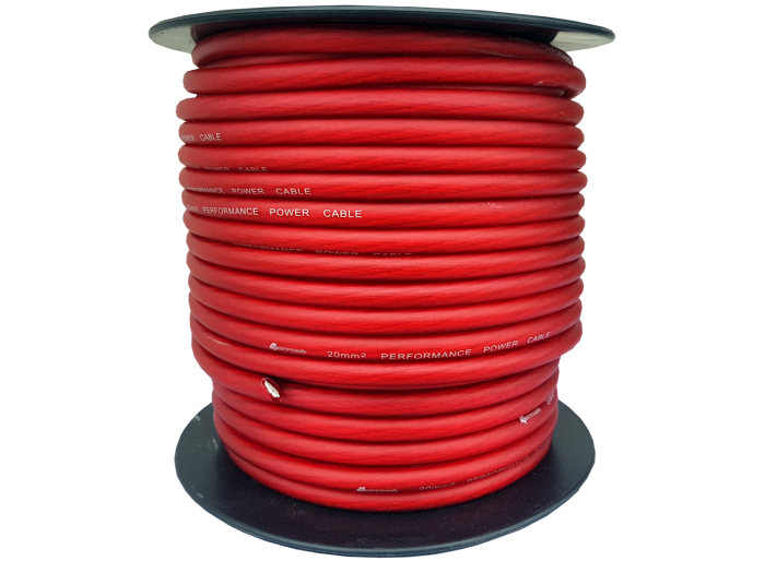 4Connect czerwony kabel zasilający 20 mm2 8