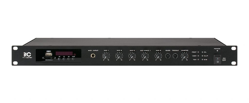 ITC Audio T-240DTB – Centrala nagłośnienia 240W 2