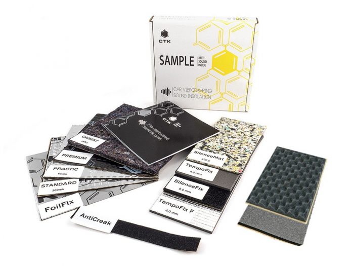 CTK Sample Box - próbki materiałów wygłuszających CTK