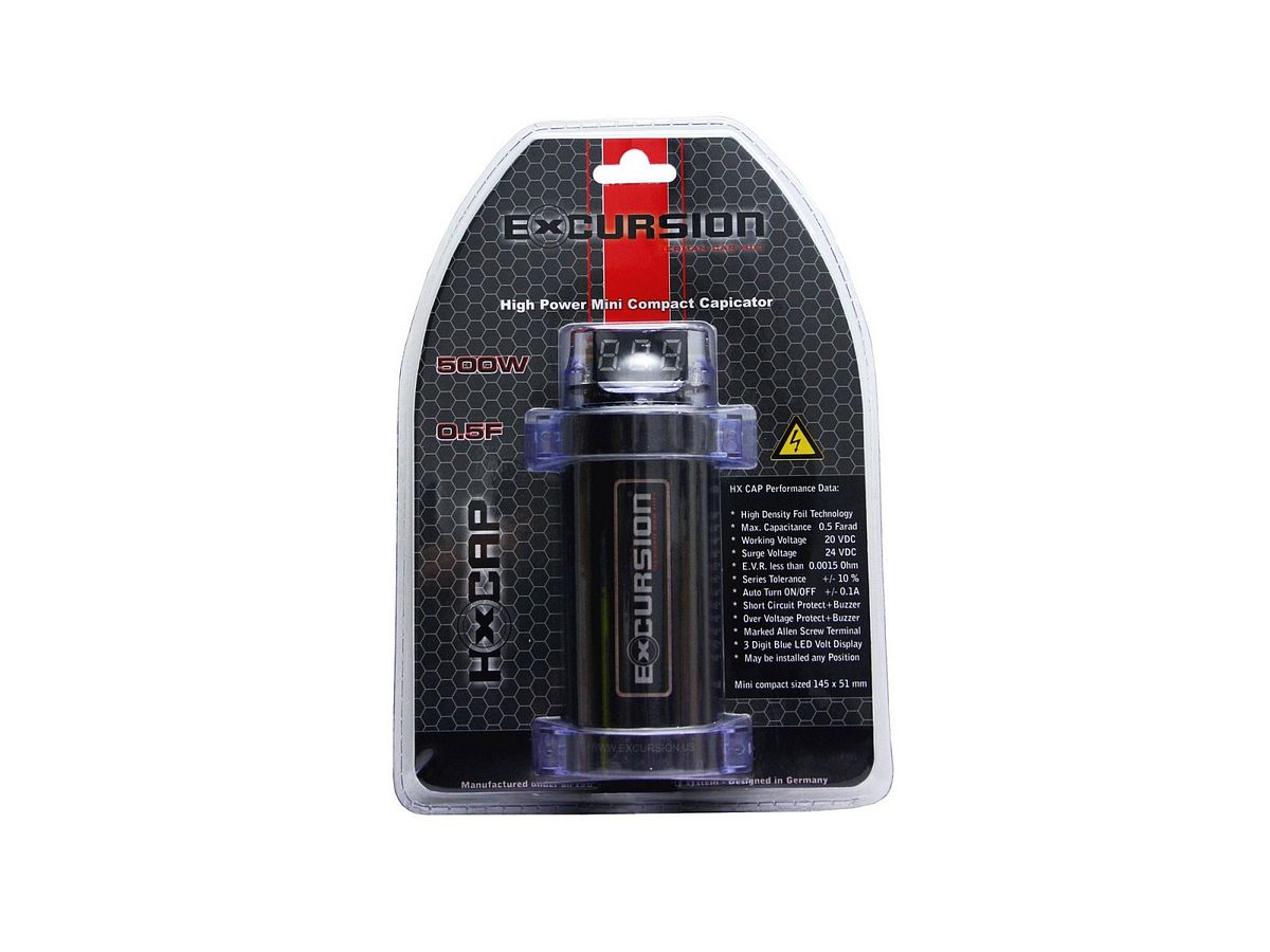 Excursion HX CAP - mini kondensator 0.5F Excursion HX CAP - mini kondensator 0.5F