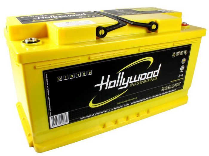 Hollywood DIN-100 - akumulator DIN AGM - 100Ah Hollywood Energetic