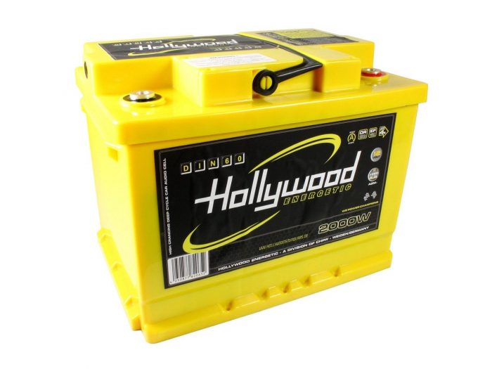 Hollywood DIN-60 - akumulator DIN AGM - 60Ah Hollywood Energetic