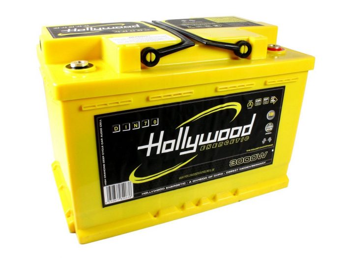 Hollywood DIN-70 - akumulator DIN AGM - 70Ah Hollywood Energetic
