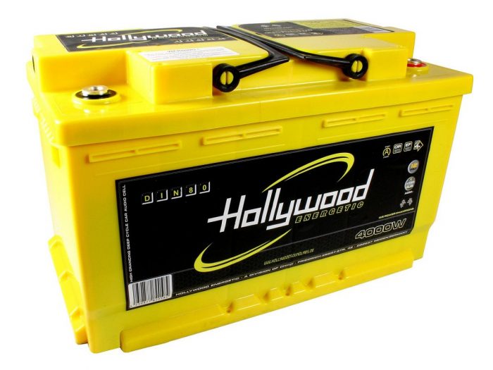 Hollywood DIN-80 - akumulator DIN AGM - 80Ah Hollywood Energetic
