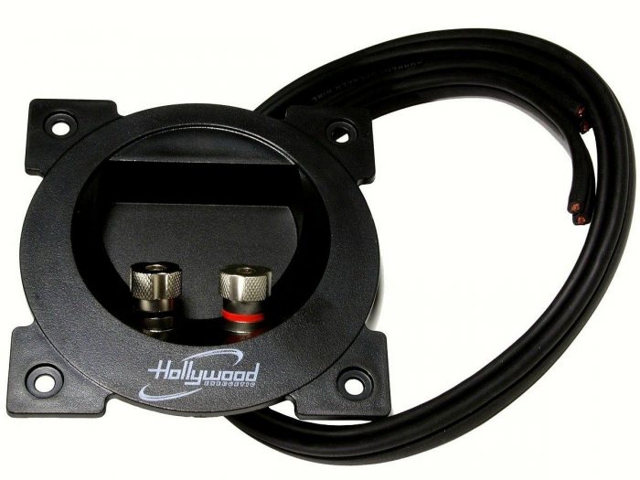 Hollywood HSTC-2 - gniazdo głośnikowe z 2 kablami Hollywood Energetic